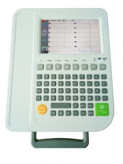 Máquina de ECG EKG de pantalla LCD TFT a color de 12 canales y 12 derivaciones