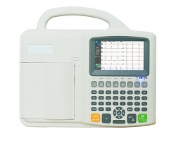 Monitor de ECG EKG de la pantalla LCD TFT a color de 3 canales y 12 derivaciones