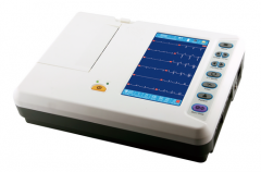Máquina de monitorización ECG EKG de 6 canales y 12 derivaciones