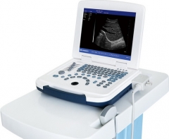Escáner de ultrasonido en blanco y negro para computadora portátil