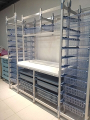Sistema de las unidades de la estantería de los estantes de exhibición del almacenamiento de la droga de la medicina de la farmacia al por menor