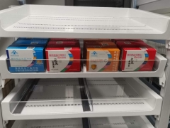 Sistema de las unidades de la estantería de los estantes de exhibición del almacenamiento de la droga de la medicina de la farmacia al por menor