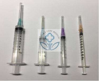 Jeringa desechable con aguja 10ml, 100pcs